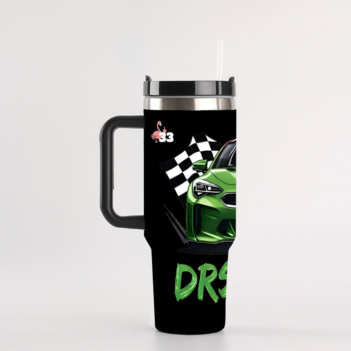 DRS Racing official 40oz 1.2L trackside hydrator with handle and straw