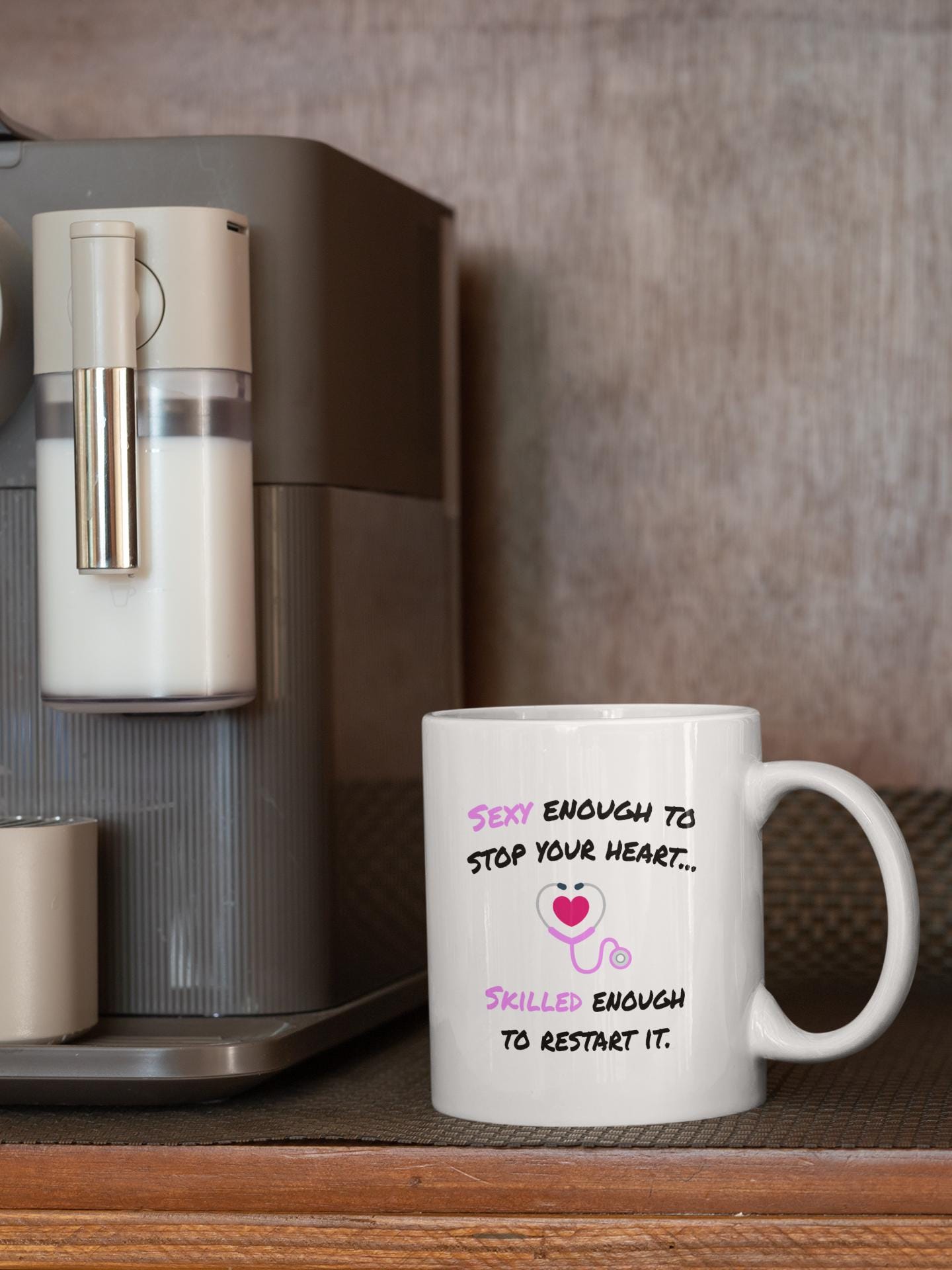 Sexy Nurse Mug - Skilled Caregiver Gift - Ceramic Coffee Cup for Nurses