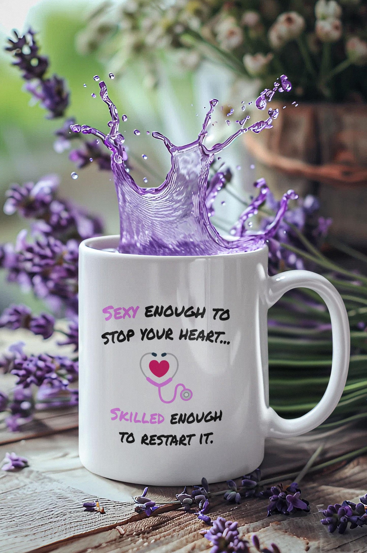Sexy Nurse Mug - Skilled Caregiver Gift - Ceramic Coffee Cup for Nurses