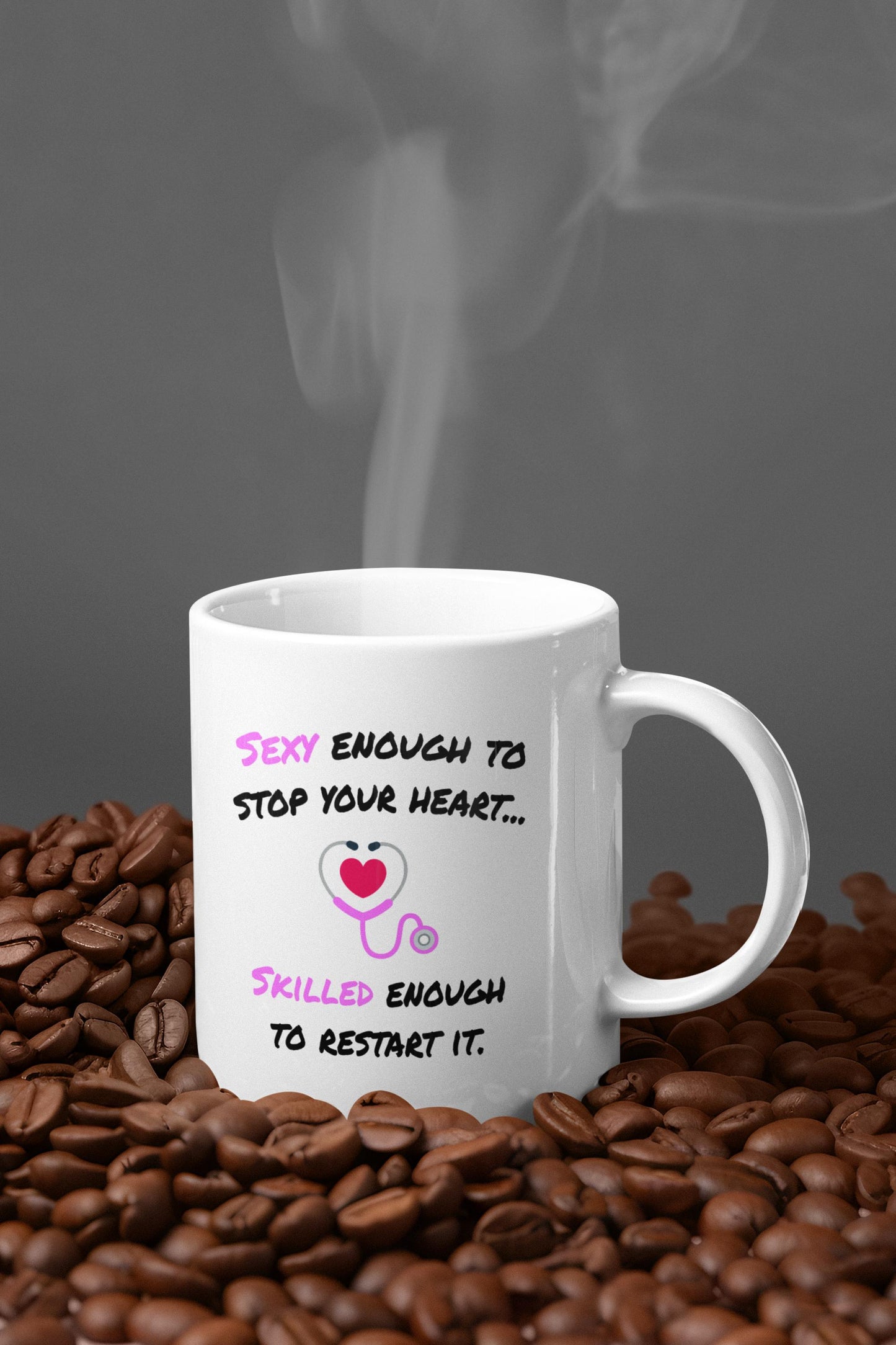 Sexy Nurse Mug - Skilled Caregiver Gift - Ceramic Coffee Cup for Nurses