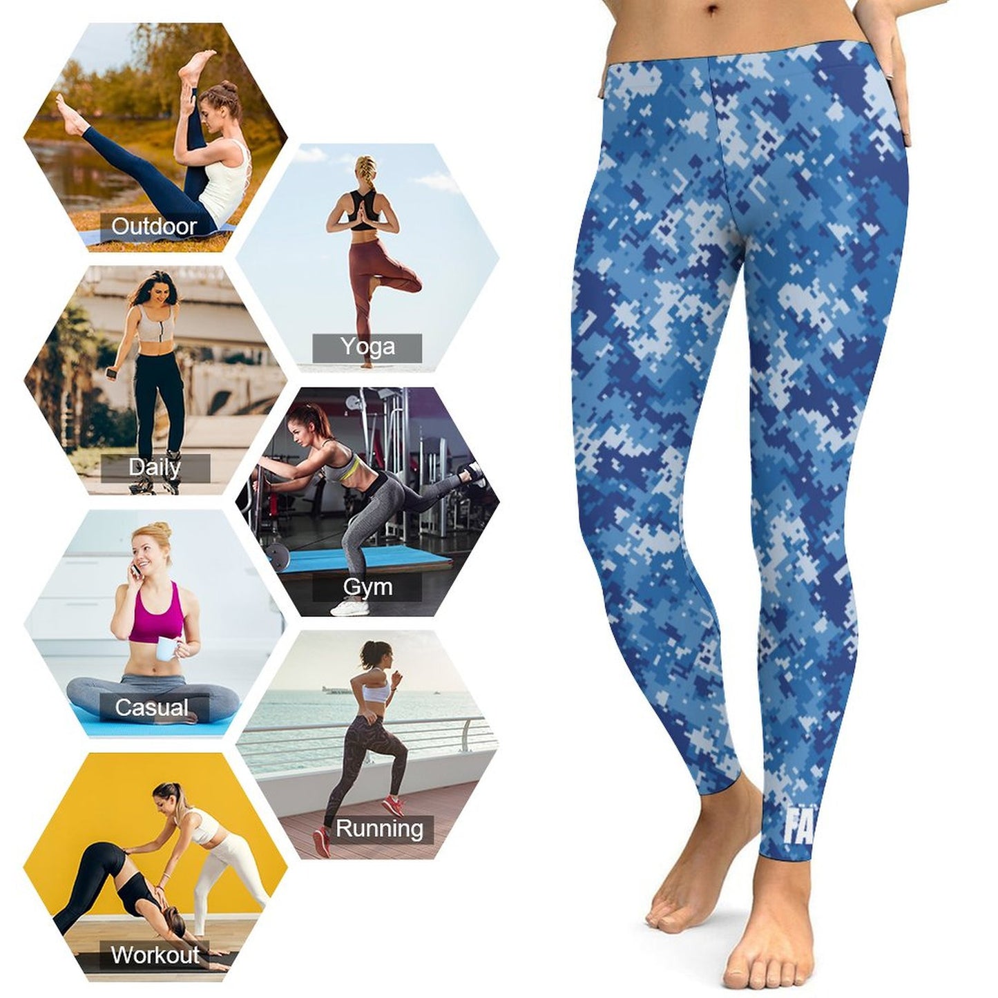Project FA.DE // Stealth Digital Camo Hybrid Leggings