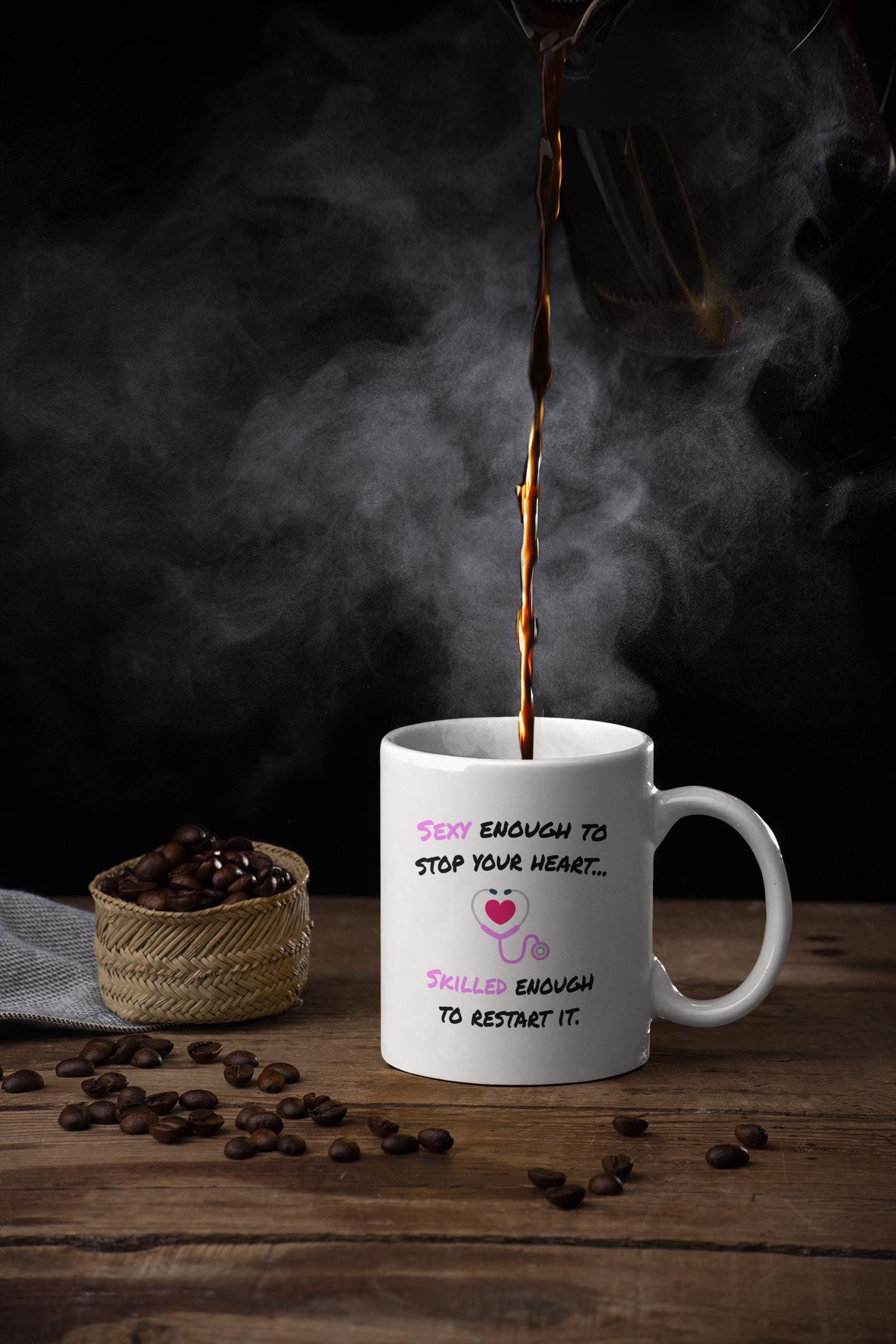 Sexy Nurse Mug - Skilled Caregiver Gift - Ceramic Coffee Cup for Nurses