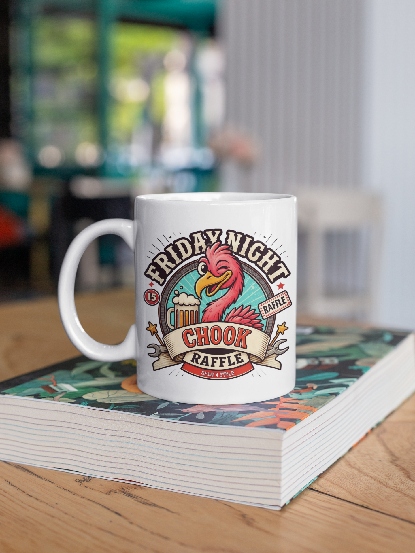 V8Vets - Friday Night Chook Raffle Coffee Mug