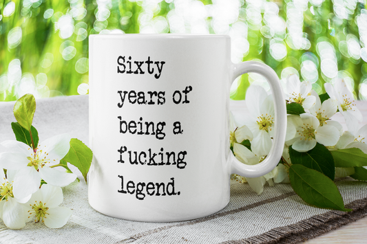 60 Years of Being a Legend - Funny Ceramic Mug - Perfect Grandparent Gift