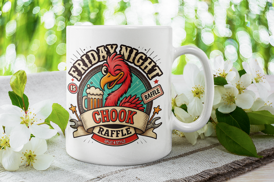 V8Vets - Friday Night Chook Raffle Coffee Mug